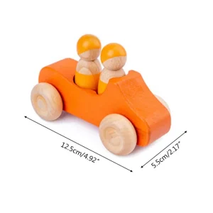 10 Piece Wooden Rainbow Car Set -Open ended wooden toys