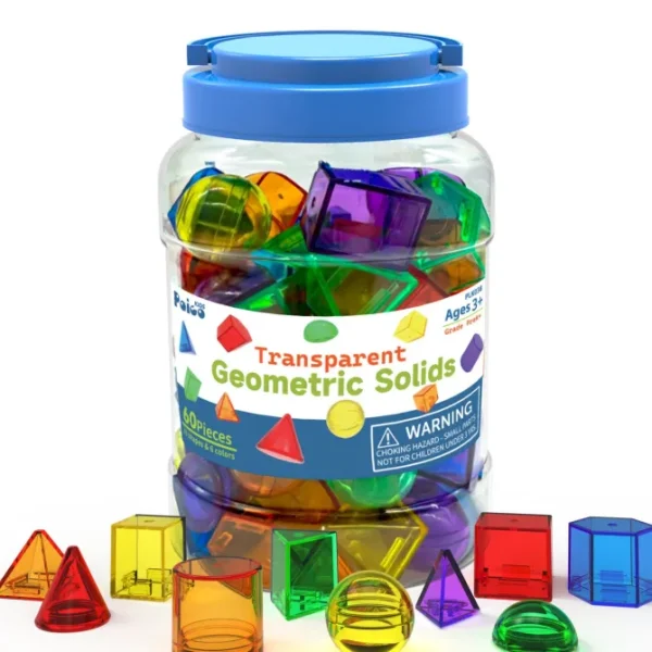 60 Pieces 3D Geometric Solids - Mathematical Toys