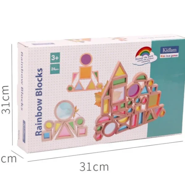 32 pieces Rainbow Blocks - Best Open Ended Toys