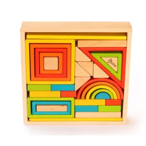 Premium Wooden Blocks Set Creative Blocks Rainbow Blocks and More- Open ended wooden toys