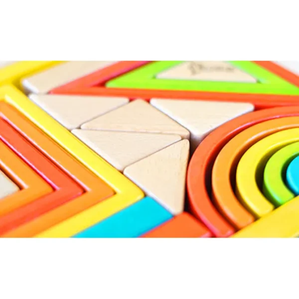 Premium Wooden Blocks Set Creative Blocks Rainbow Blocks and More- Open ended wooden toys