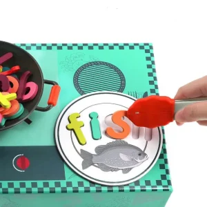 Pretend Play Cooking Toy with Spelling Game-Best alphabet learning toys