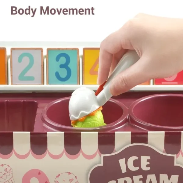 Pretend Play Ice Cream Counter Montessori Educational Math Toys-Mathematics toys