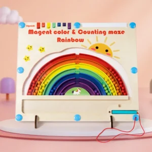 Rainbow Magnetic Board - Critical Thinking and Fine Motor Skills