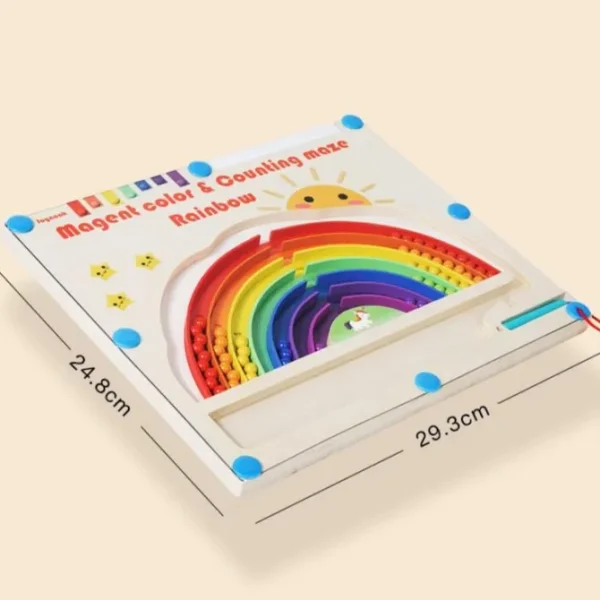 Rainbow Magnetic Board - Critical Thinking and Fine Motor Skills