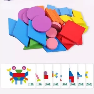 Shape Puzzle Jigsaw Puzzle Sorting and Stacking - Fine motor skills toys Games-