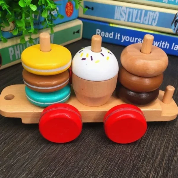 Snack stacker Tractor trains- Fine motor skills toys