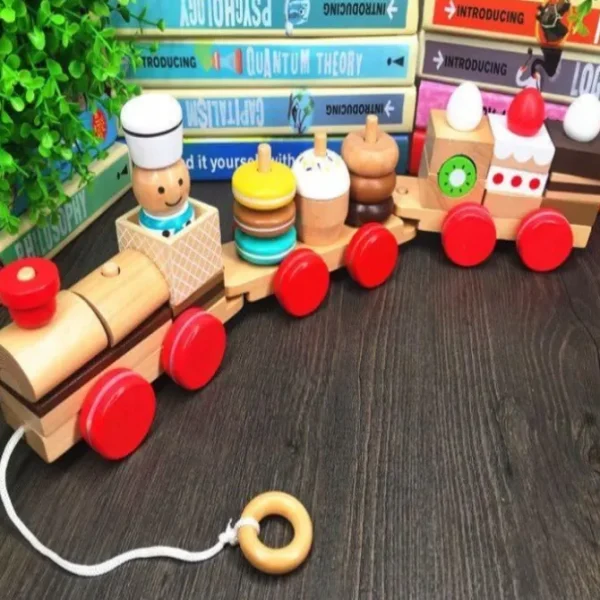 Snack stacker Tractor trains- Fine motor skills toys