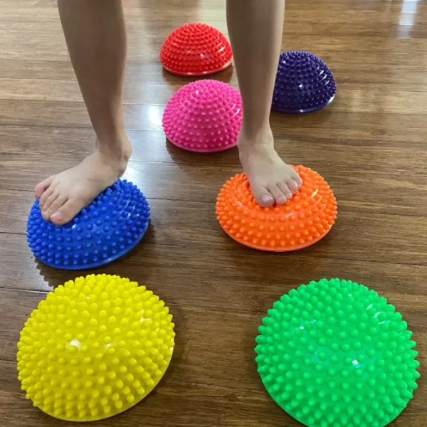 Spiky Half Ball Cushion for Games and Balance Set of 7- Best Sensory Toys