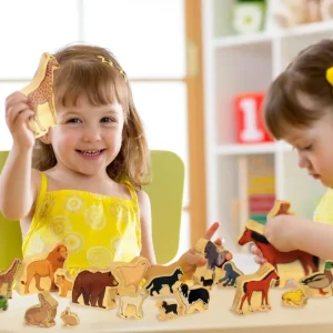 Wooden Animal Families - Wooden Open Ended Play Toys