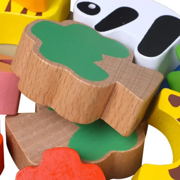 Wooden Animal Seasaw Game- Fine Motor Toys For Children