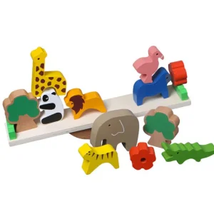 Wooden Animal Seasaw Game- Fine Motor Toys For Children