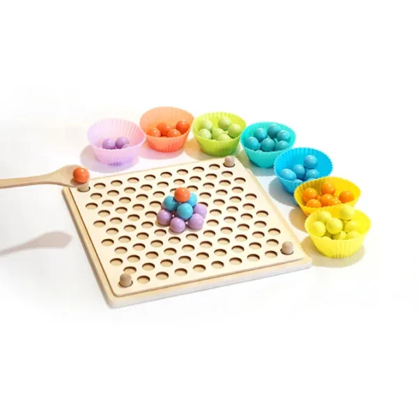 Wooden Bead Holder - Fine Motor Toys For Children