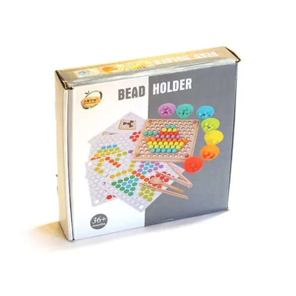 Wooden Bead Holder - Fine Motor Toys For Children