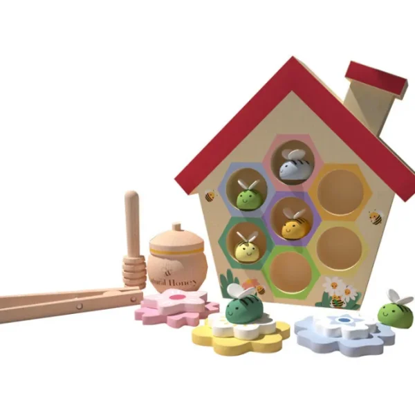 Wooden Bee Hive Play Set - Best Wooden Learning Toys