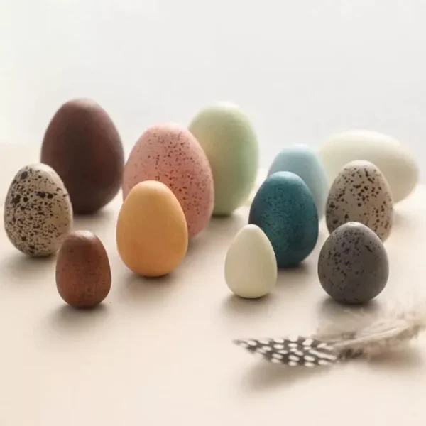 Wooden Birds’ Eggs- Open ended wooden toys