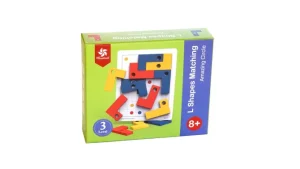 Wooden Block L Shape Logical Puzzle-Mathematics toys