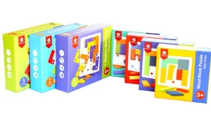 Wooden Block L Shape Logical Puzzle-Mathematics toys