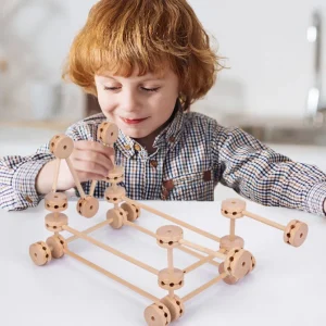 Wooden building Game - Open Ended Wooden Toys