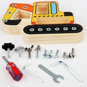 Wooden Busy Board Set of 3 ( Airplane, Boat and Digger)- The best fine motor toys