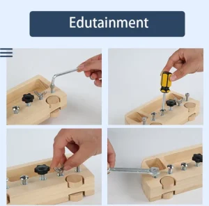 Wooden Busy Bus - Fine Motor Toys
