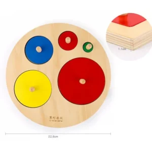 Wooden Circle Puzzle- Best montessori toys