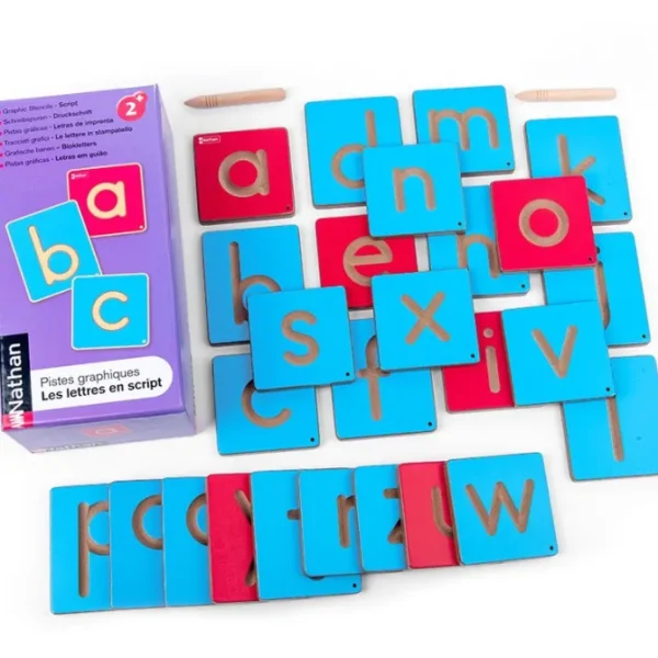 Wooden Colourful Tracing Boards - Best Alphabet and Number Learning Toys