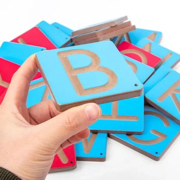 Wooden Colourful Tracing Boards - Best Alphabet and Number Learning Toys