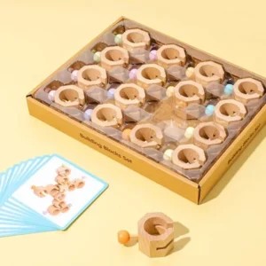 Wooden Creative Game with Cards - Open Ended Play Toys