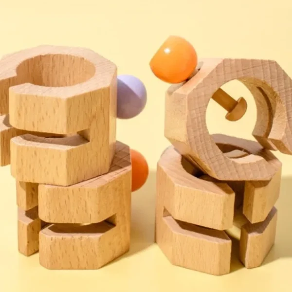 Wooden Creative Game with Cards - Open Ended Play Toys