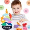 Wooden Dinosaur Balance- Fine motor skills toys