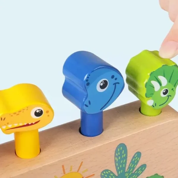 Wooden Dinosaur Pop-Up - Open Ended Wooden Toys