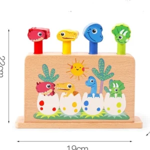 Wooden Dinosaur Pop-Up - Open Ended Wooden Toys