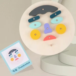 Wooden Emoji Face- Speech therapy toys