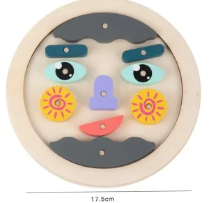 Wooden Emoji Face- Speech therapy toys