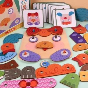 Wooden Face-changing Puzzle - Best Sensory Toys