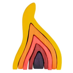 Wooden Fire Blocks - Open ended wooden toys