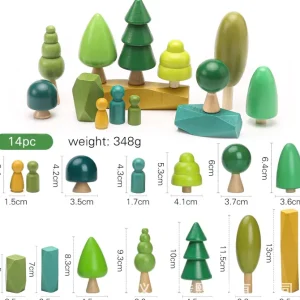 Wooden Forest Play set - Best open ended play toys