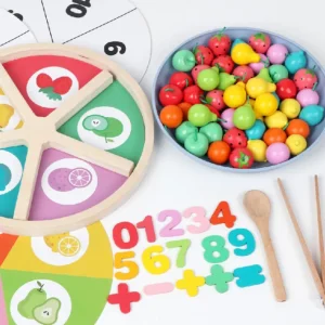 Wooden Fruit Sorting Math Game- Mathematics toys