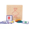 Wooden Geoboard with Rubber Bands - Fine Motor Toys