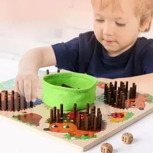 Wooden Hedgehog Game - Fine Motor Skills Toys