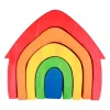 Wooden House Blocks- Open ended wooden toys