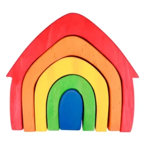 Wooden House Blocks- Open ended wooden toys