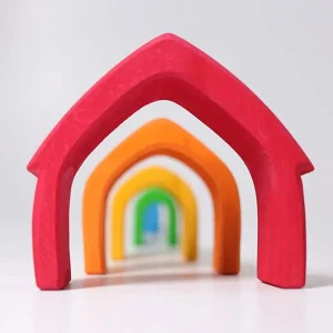 Wooden House Blocks- Open ended wooden toys
