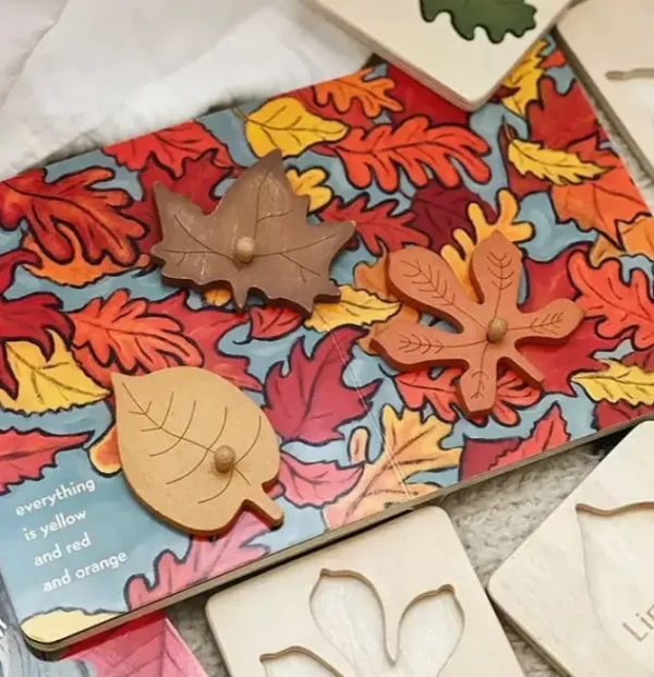 Wooden Leaf Puzzle- Fine motor skills toys