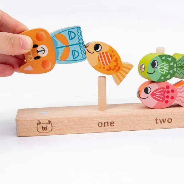 Wooden Magnetic Fishing and Counting Game- Mathematics toys