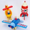 Wooden Magnetic Rocket/Airplanes - Best Open Ended Wooden Toys