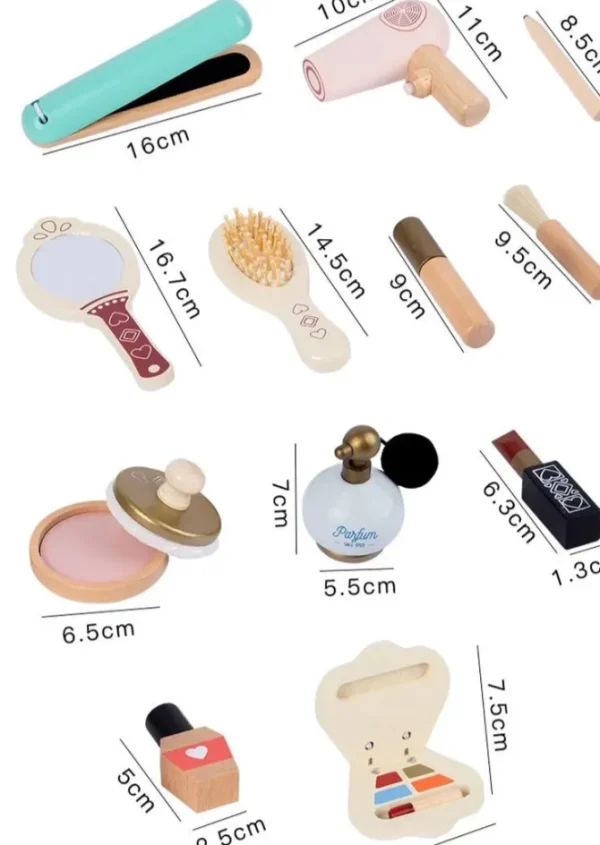 Wooden Make-up Role play Set-Open ended wooden toys