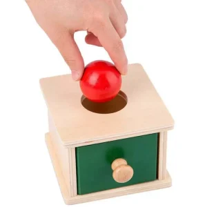 Wooden Montessori Imbucare Box (Coin and Ball)- Best montessori toys