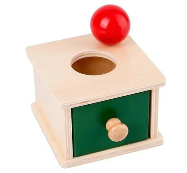 Wooden Montessori Imbucare Box (Coin and Ball)- Best montessori toys